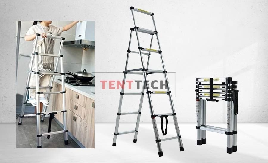 Ağır Tip Çift Yönlü Teleskopik Merdiven Fiyatları - Tenttech COM TR